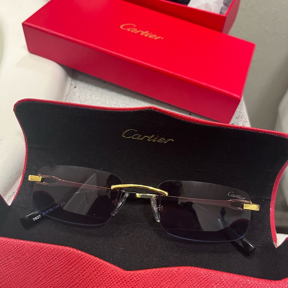 Cartier glasses .